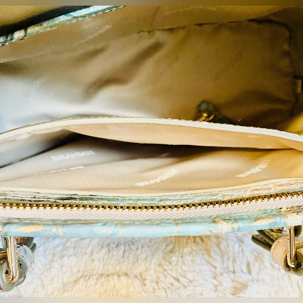 NWOT Brahmin Jasper Mini Asher Nirvana Handbag/Satchel/Crossbody Purse - Picture 7 of 16